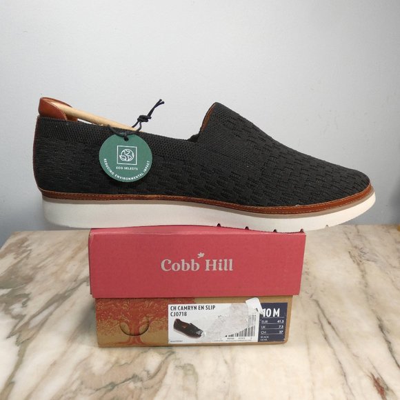 NiB Nice! Rockport Women's Camryn Slip Loafer Flat Black Knit 10 - Picture 2 of 9